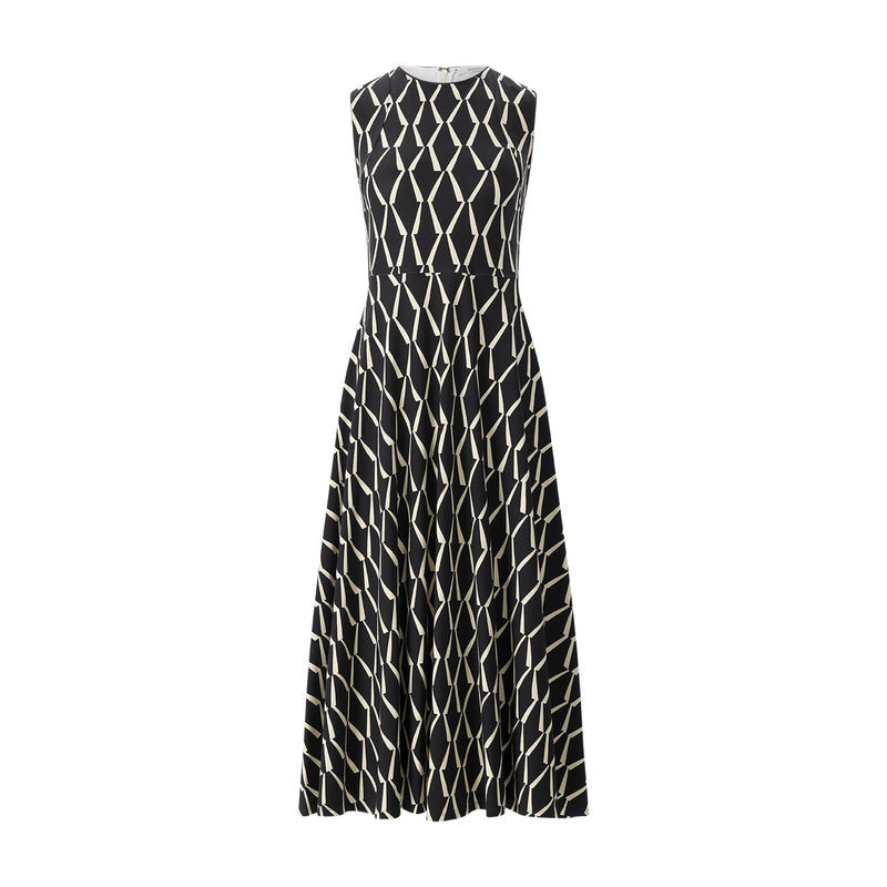 Max Mara Midikleid mit Muster Damen