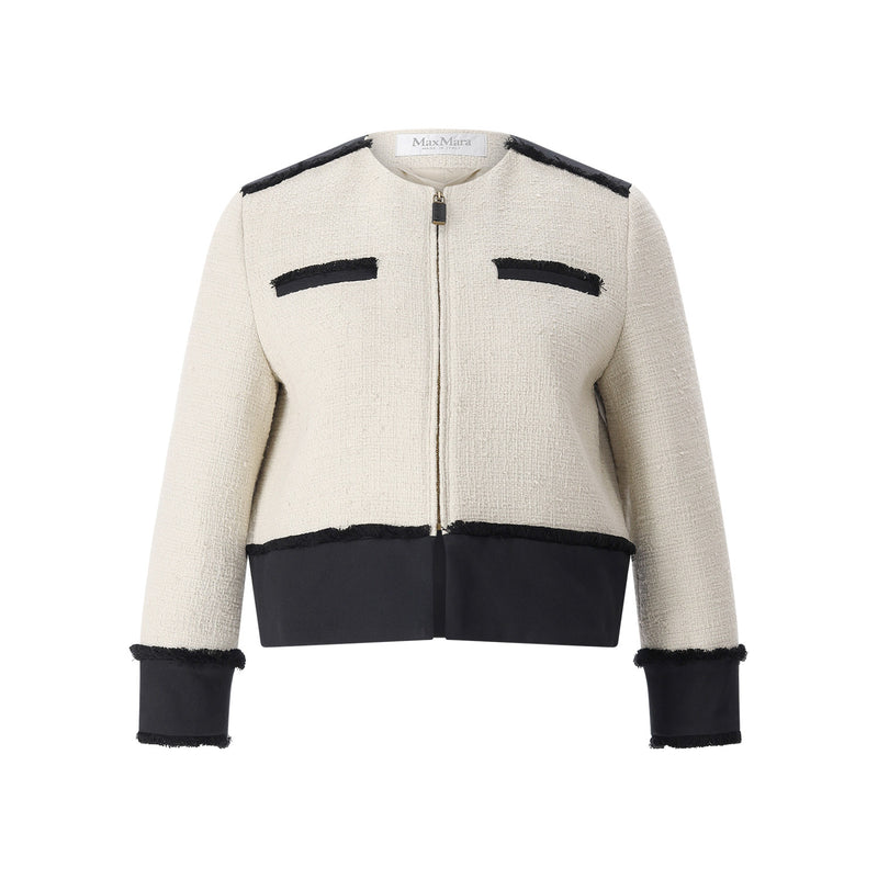 Jacke aus Baumwollmix 40 / Creme