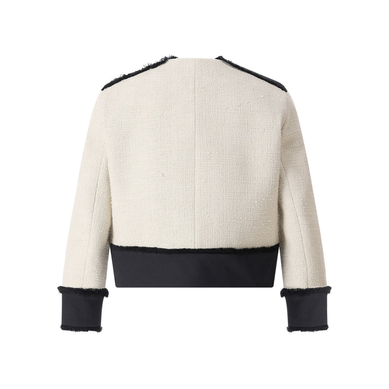 Jacke aus Baumwollmix 40 / Creme