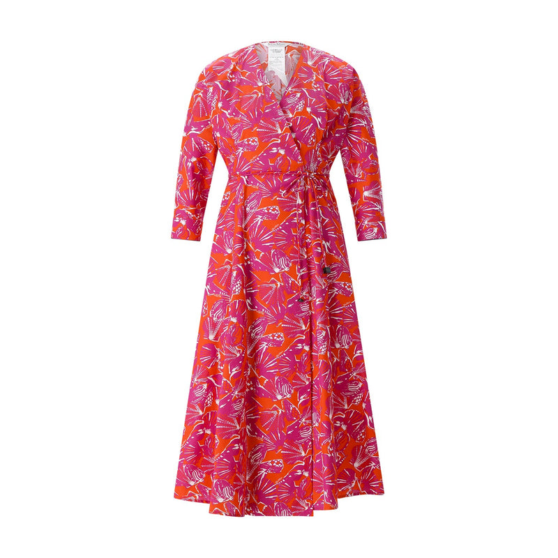 Midi-Wickelkleid Camino mit Muster