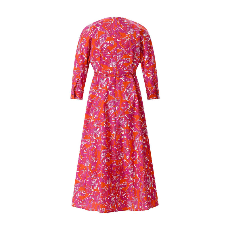 Midi-Wickelkleid Camino mit Muster