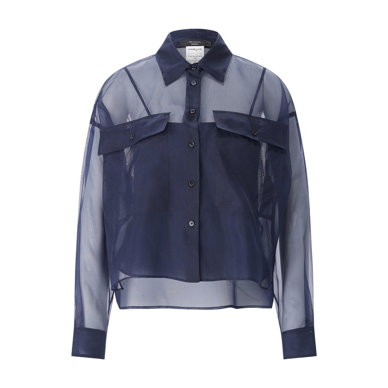 Hemdbluse Colomba 42 / Dunkelblau