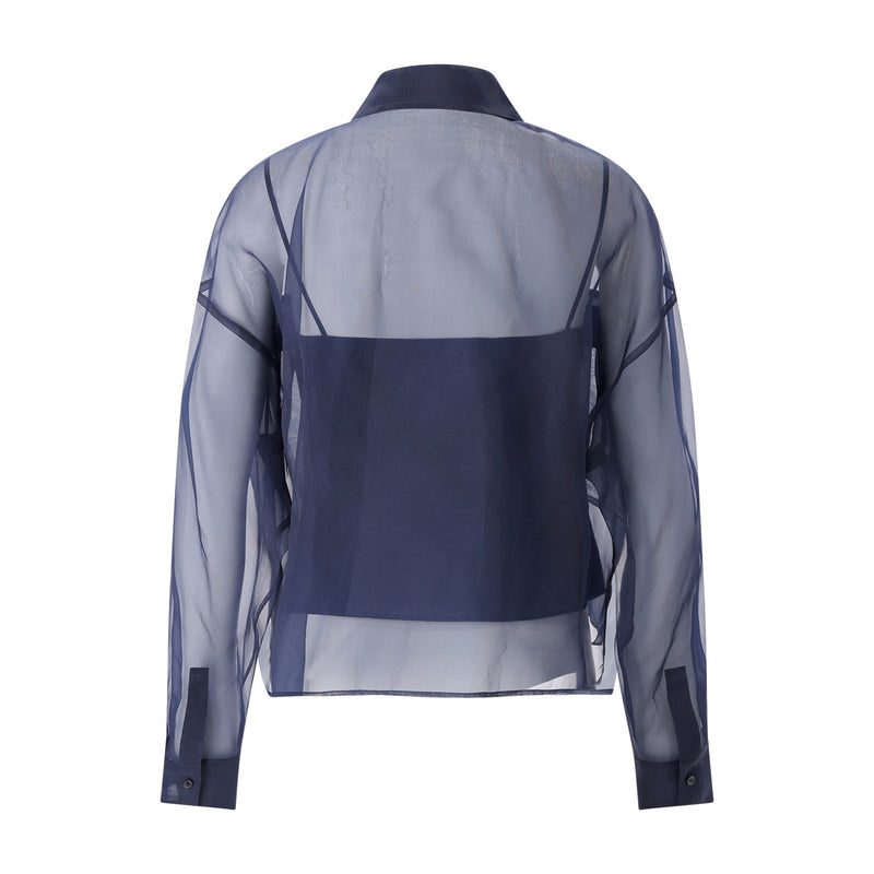 Hemdbluse Colomba 42 / Dunkelblau