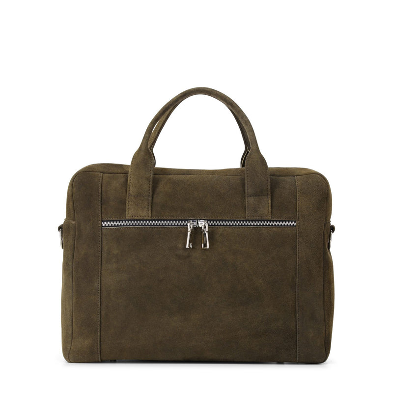 TR Handschuhe Laptop-Tasche aus Veloursleder Herren