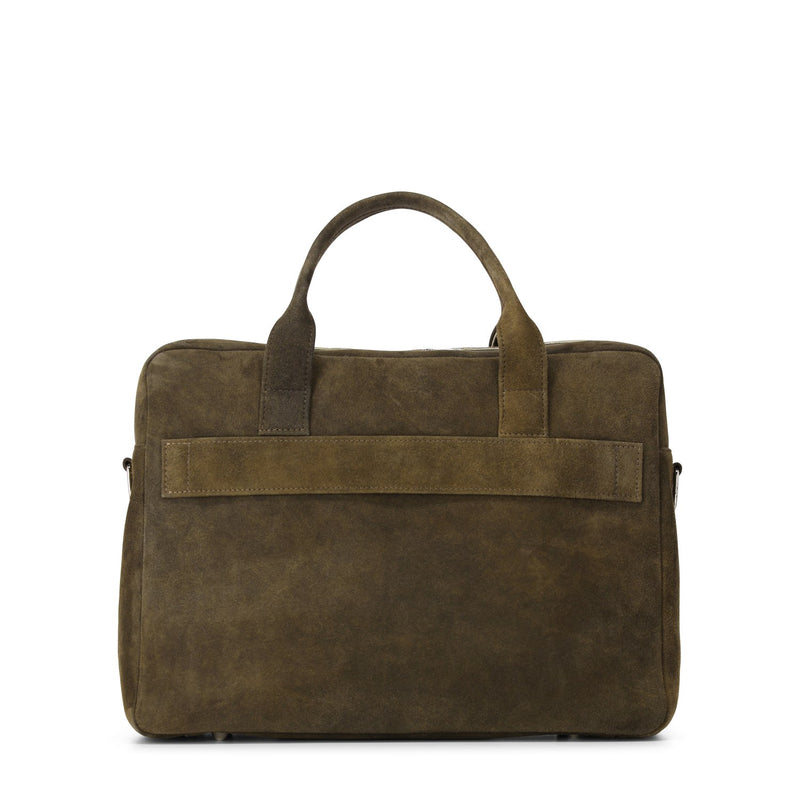 TR Handschuhe Laptop-Tasche aus Veloursleder Herren