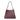 Handgewebter Shopper Libra M . / Dunkelrot