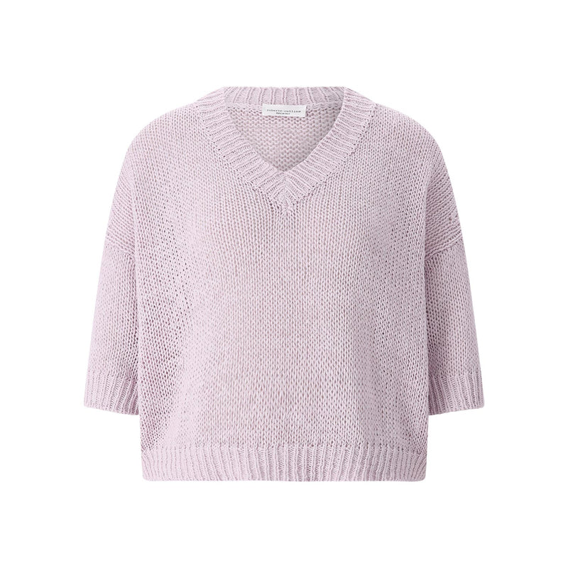 Roberto Collina Kurzarmpullover aus Baumwollmix Damen