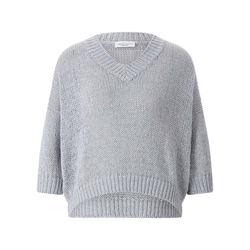 Roberto Collina Kurzarmpullover aus Baumwollmix Damen