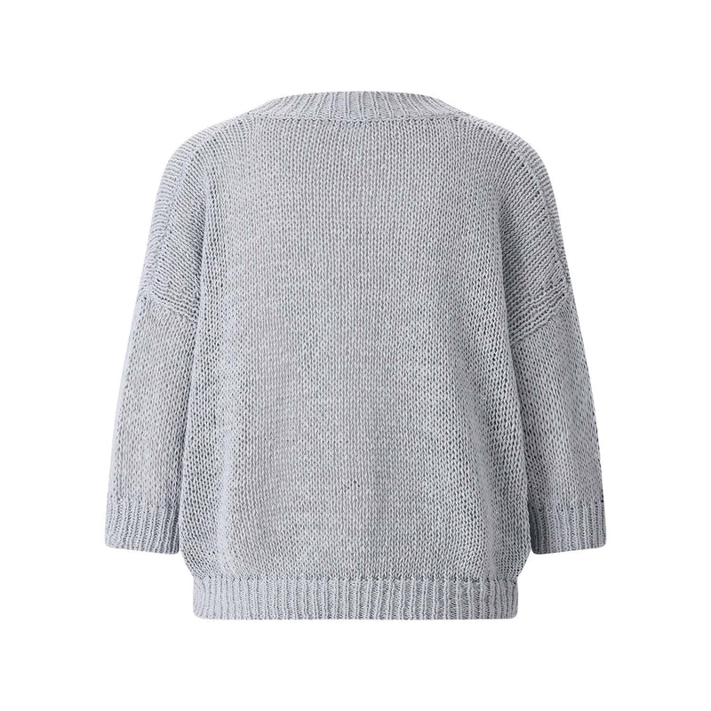 Roberto Collina Kurzarmpullover aus Baumwollmix Damen