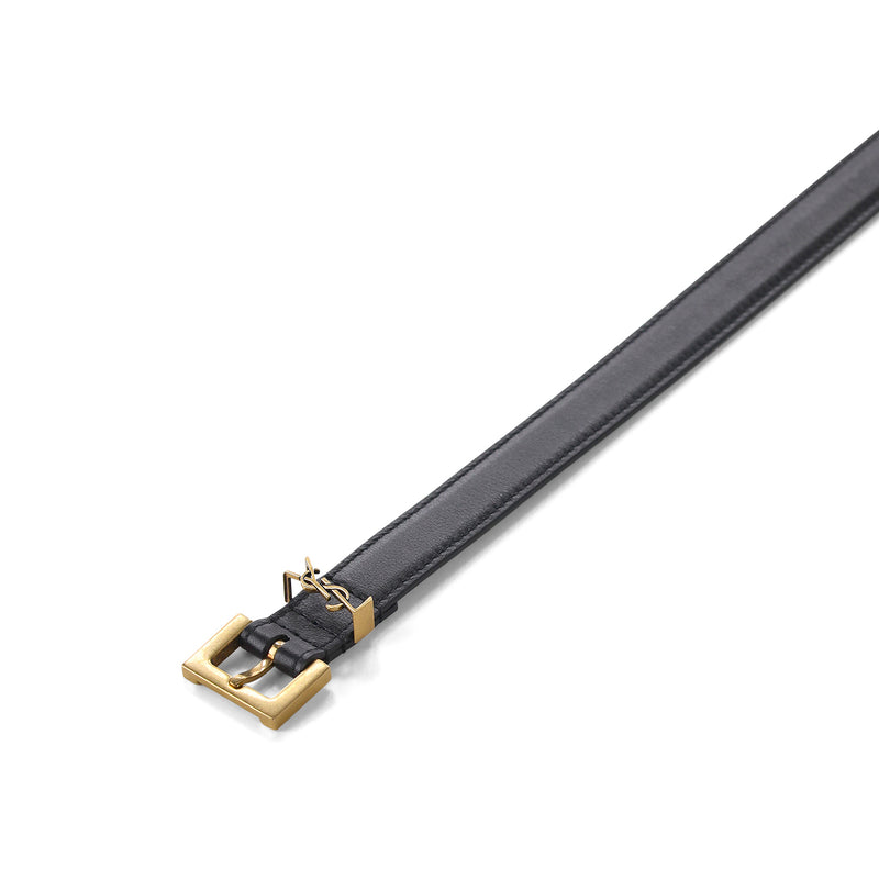 Saint Laurent Schmaler Gürtel aus Glattleder Damen