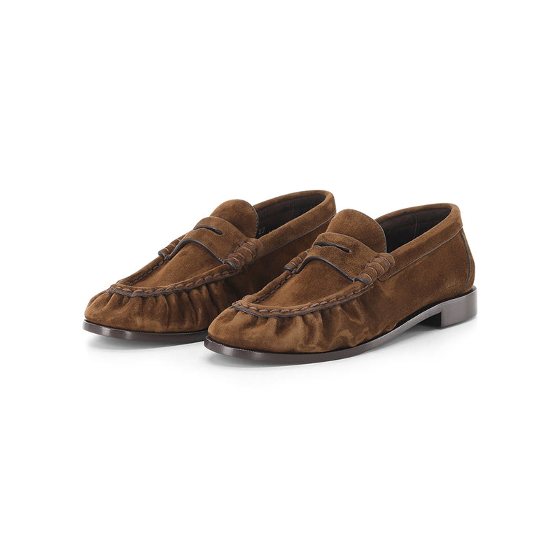 Saint Laurent Loafers aus Veloursleder Damen