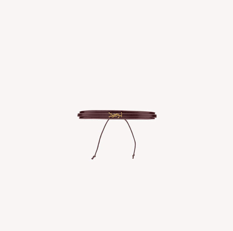 Saint Laurent Cassandre Armband aus Leder Damen