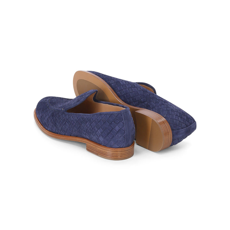 Loafers aus Veloursleder 41 / Dunkelblau