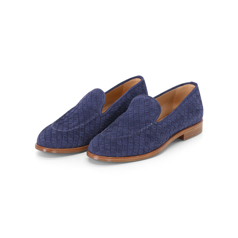 Loafers aus Veloursleder 41 / Dunkelblau