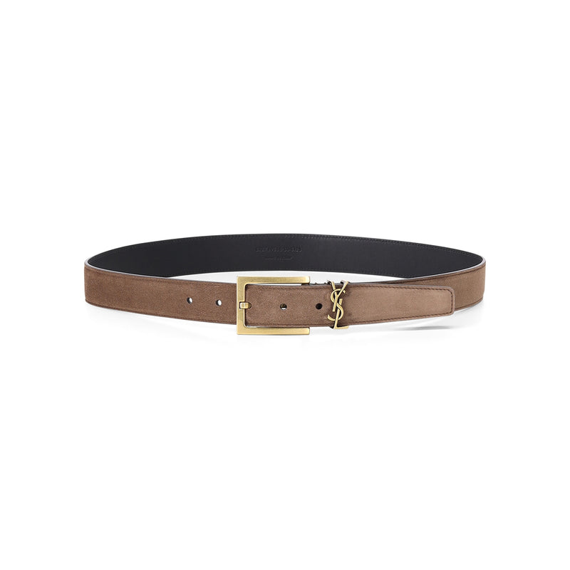 Saint Laurent Gürtel aus Veloursleder Damen