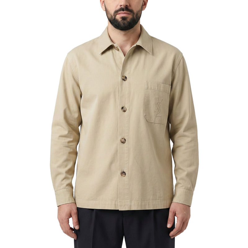 Saint Laurent Hemdjacke mit Logo Herren