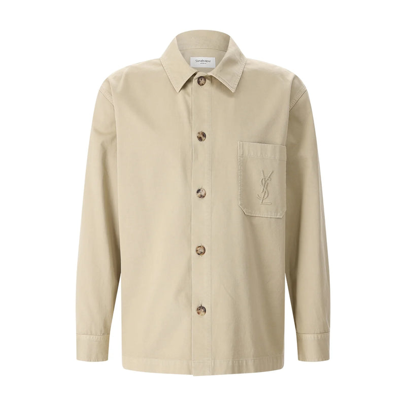 Saint Laurent Hemdjacke mit Logo Herren
