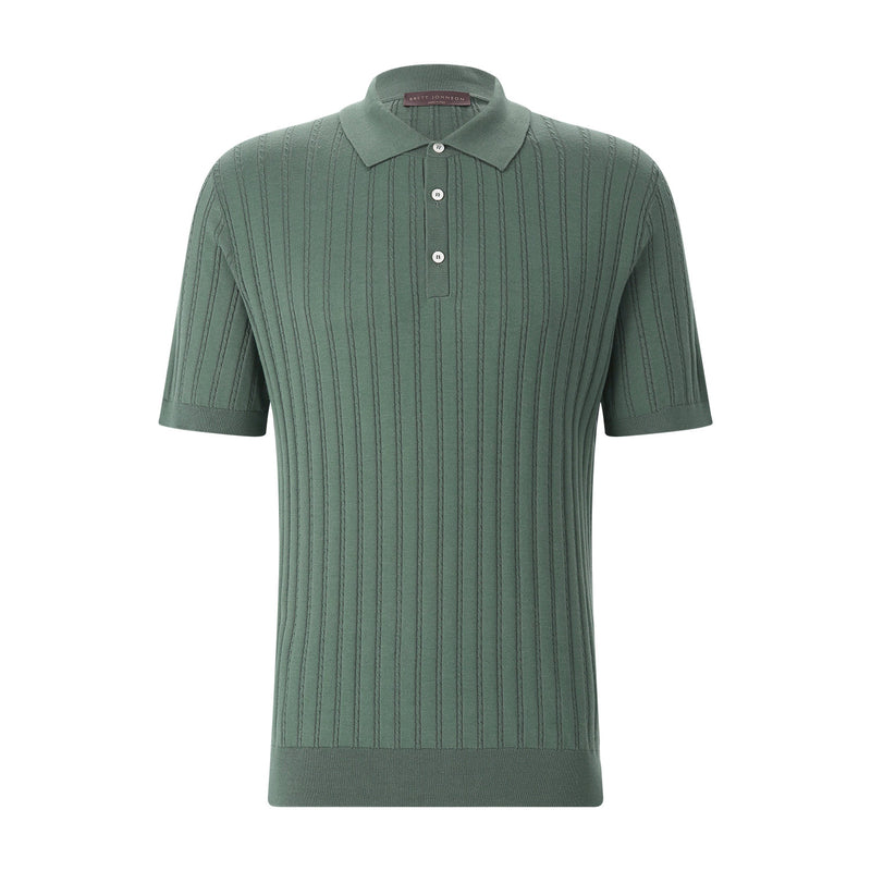 Brett Johnson Poloshirt mit Seide Herren