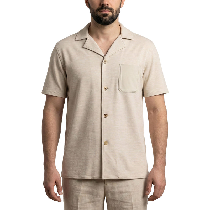 Brett Johnson Hemd mit Wolle & Seide Herren