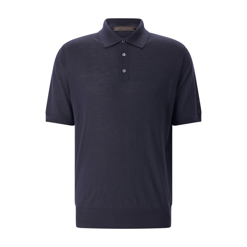 Brett Johnson Poloshirt aus Kaschmir & Seide Herren