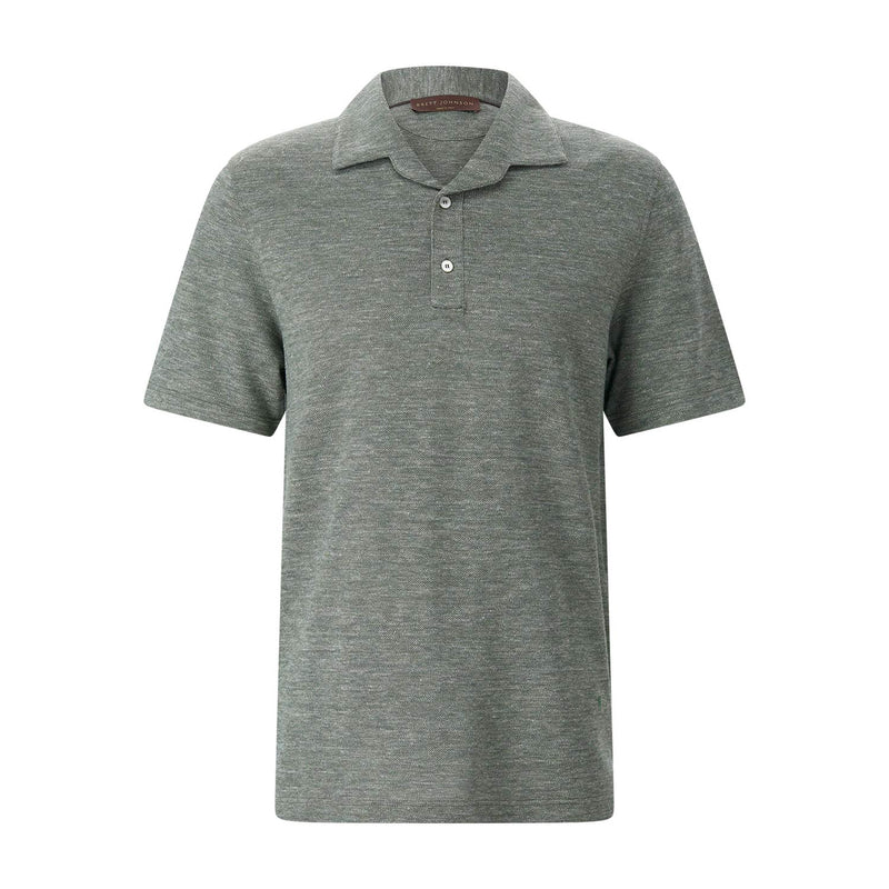 Brett Johnson Poloshirt aus Leinen, Wolle & Seide Herren