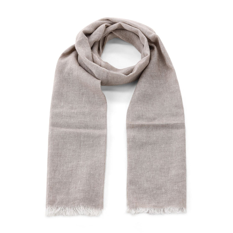 Brett Johnson Schal aus Kaschmir & Leinen Herren