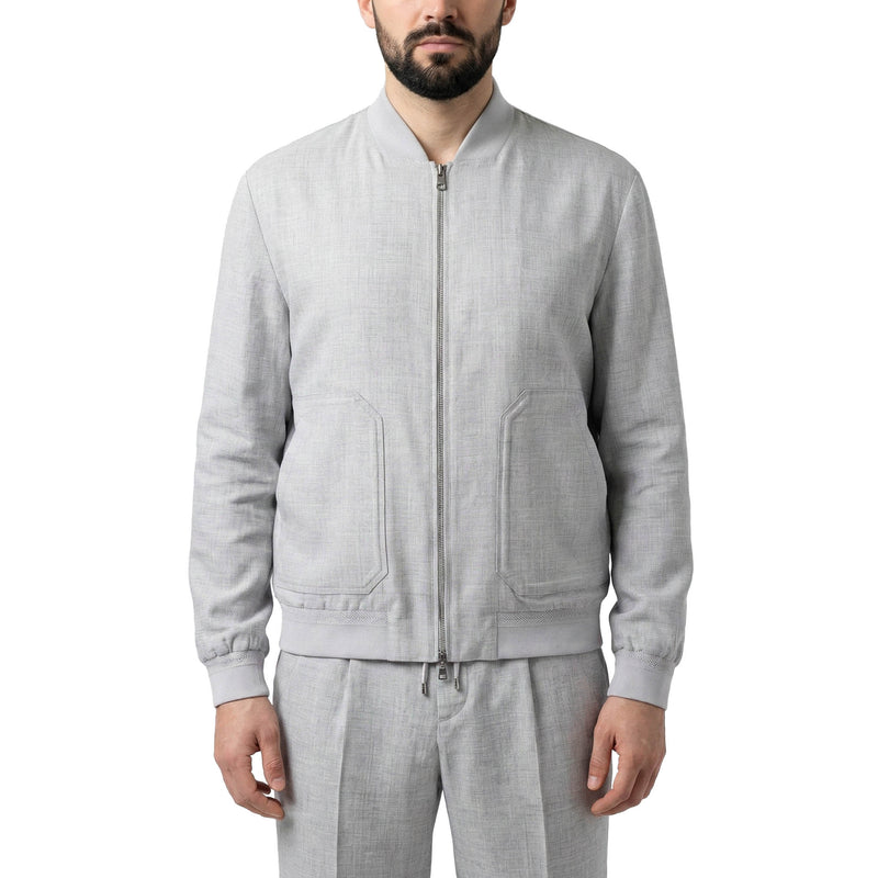 Brett Johnson Blouson aus Wolle & Seide Herren