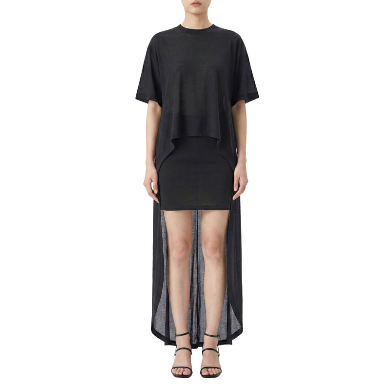 Balenciaga T-Shirt mit Schleppe Damen
