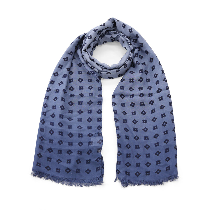 Tuch mit Muster One Size / Blau