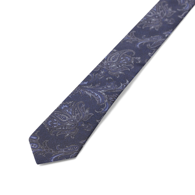 Krawatte Isonzo mit Muster One Size / Blau