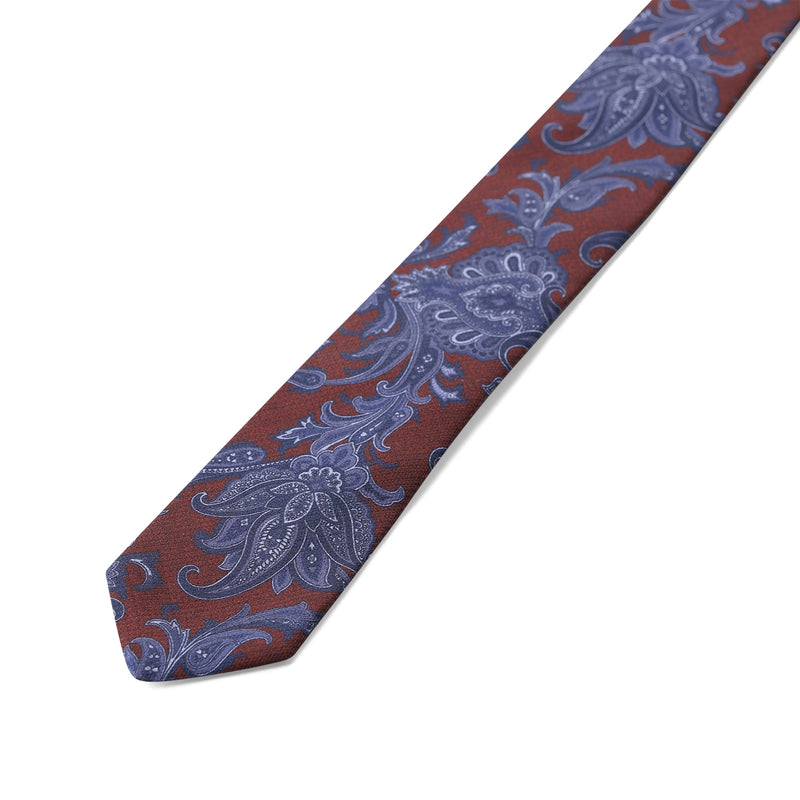 Krawatte Isonzo mit Muster One Size / Rot