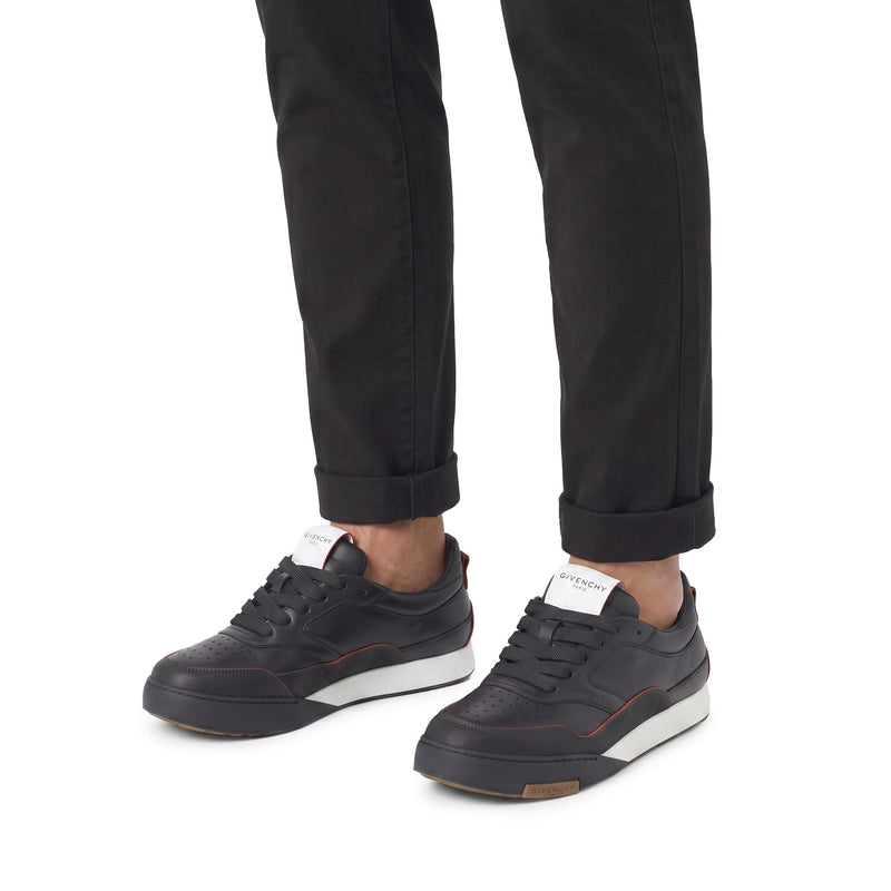 Sneaker aus Kalbsleder 46 / Schwarz