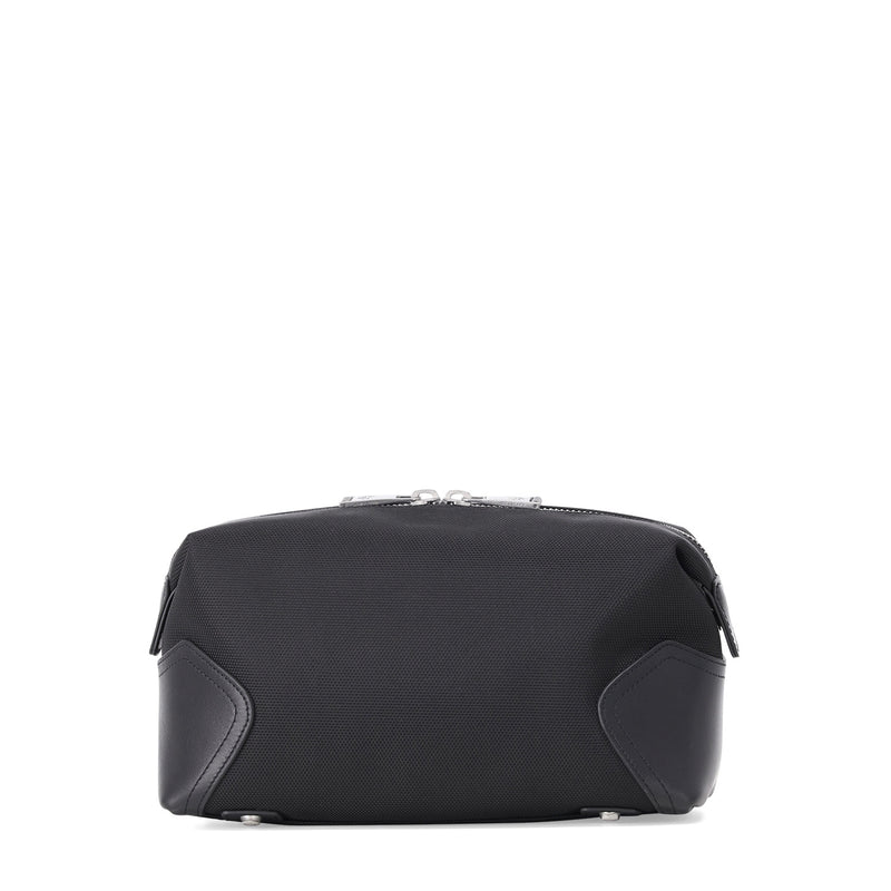 Belstaff Waschtasche mit Lederapplikationen Herren
