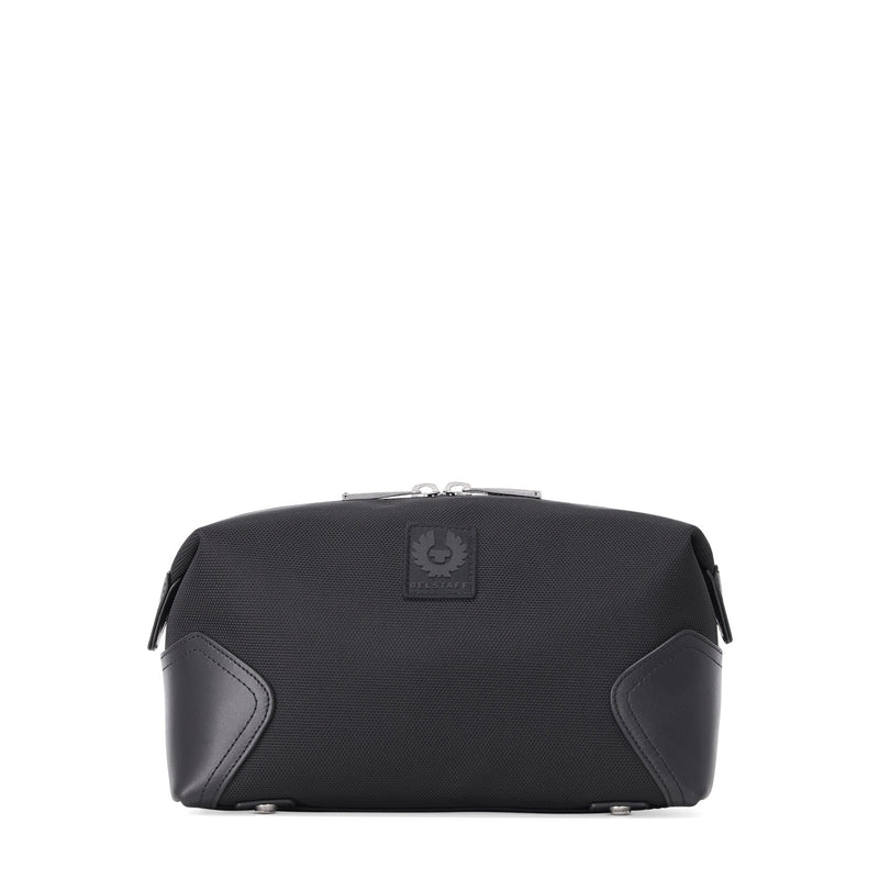 Belstaff Waschtasche mit Lederapplikationen Herren