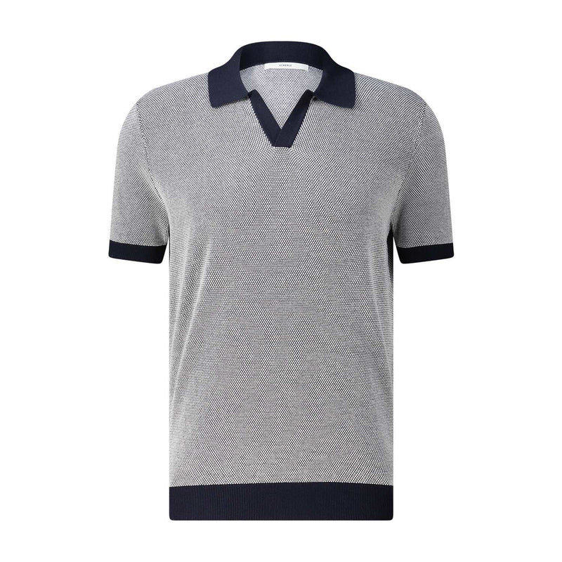 Poloshirt aus Baumwollstrick XXL / Dunkelblau