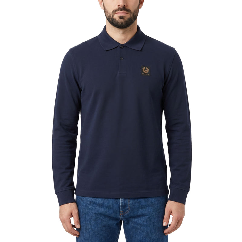Langarm-Poloshirt