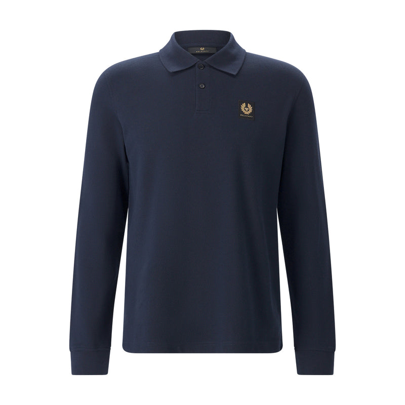 Langärmeliges Poloshirt XXL / Dunkelblau