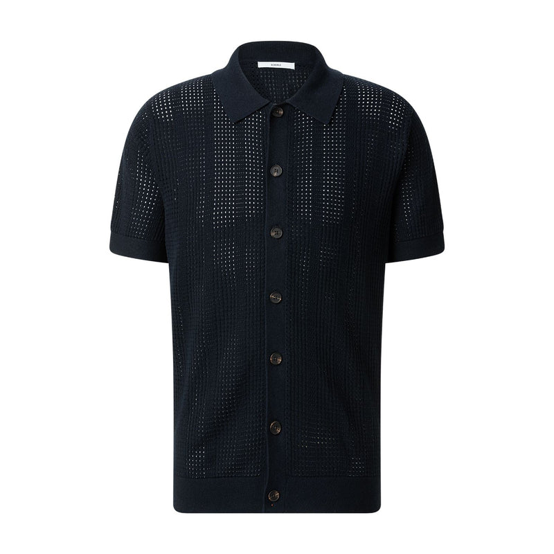 Poloshirt aus Baumwollstrick XXL / Dunkelblau