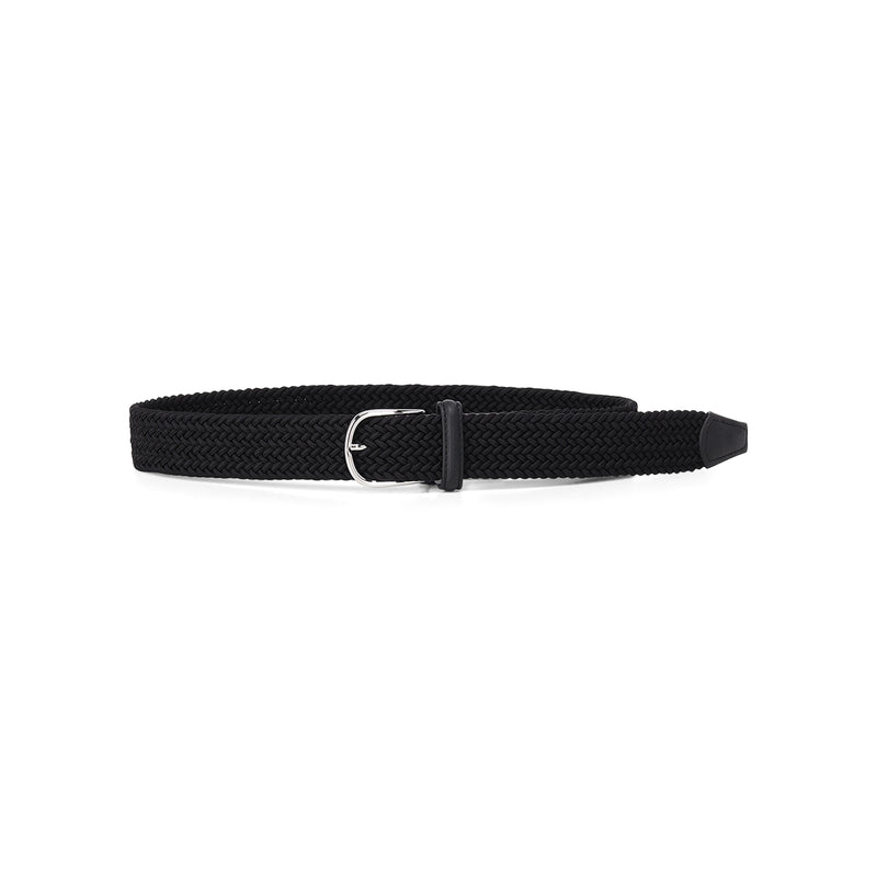 Gürtel mit Leder 110 / Schwarz