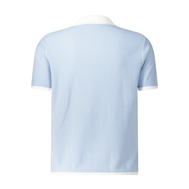 Poloshirt aus Baumwollstrick XXL / Hellblau