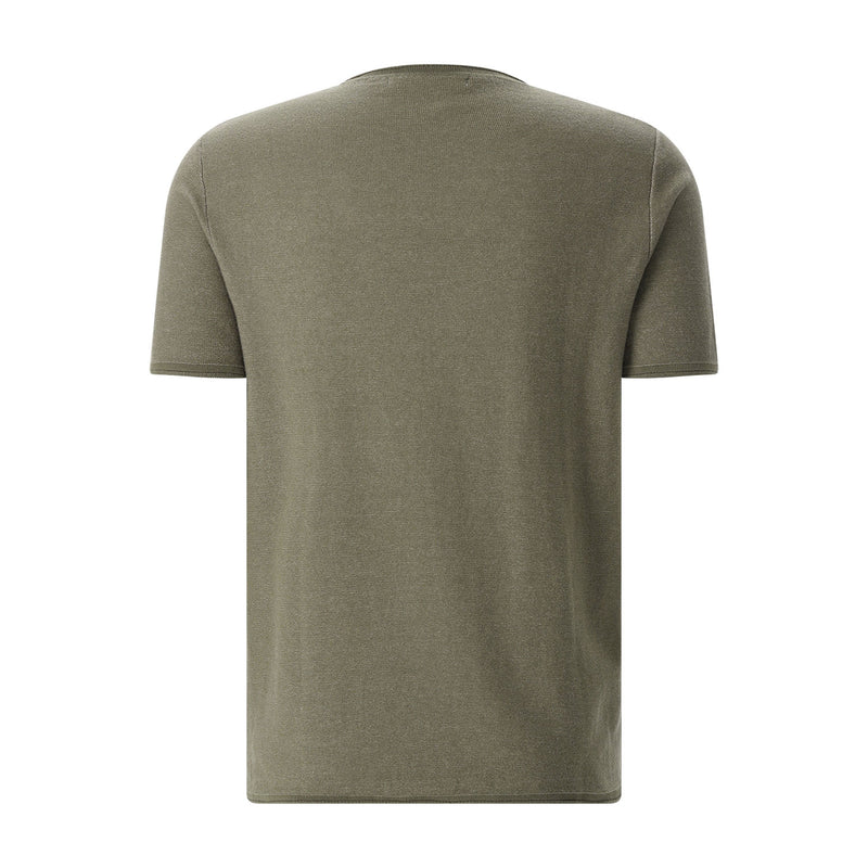 T-Shirt aus Strick XXL / Dunkelgrün
