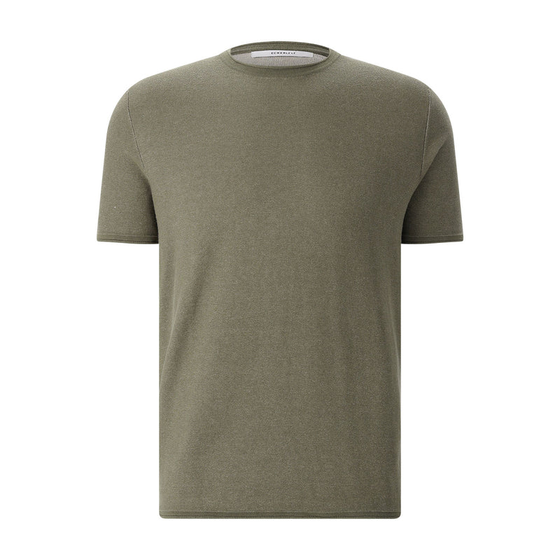 T-Shirt aus Strick XXL / Dunkelgrün