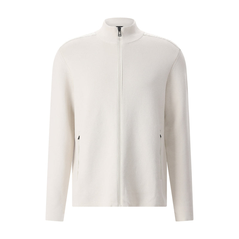 Gerippte Strickjacke aus Baumwolle XXL / stnbg stone beige
