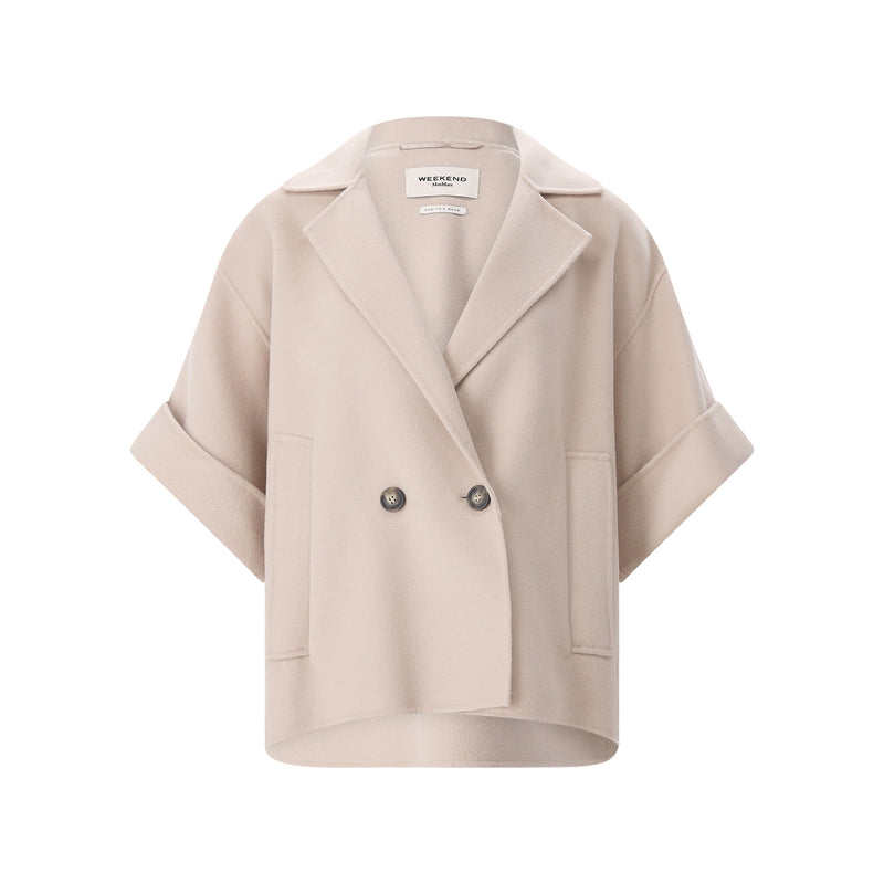 Mantel Neo aus Schurwolle 44 / Creme