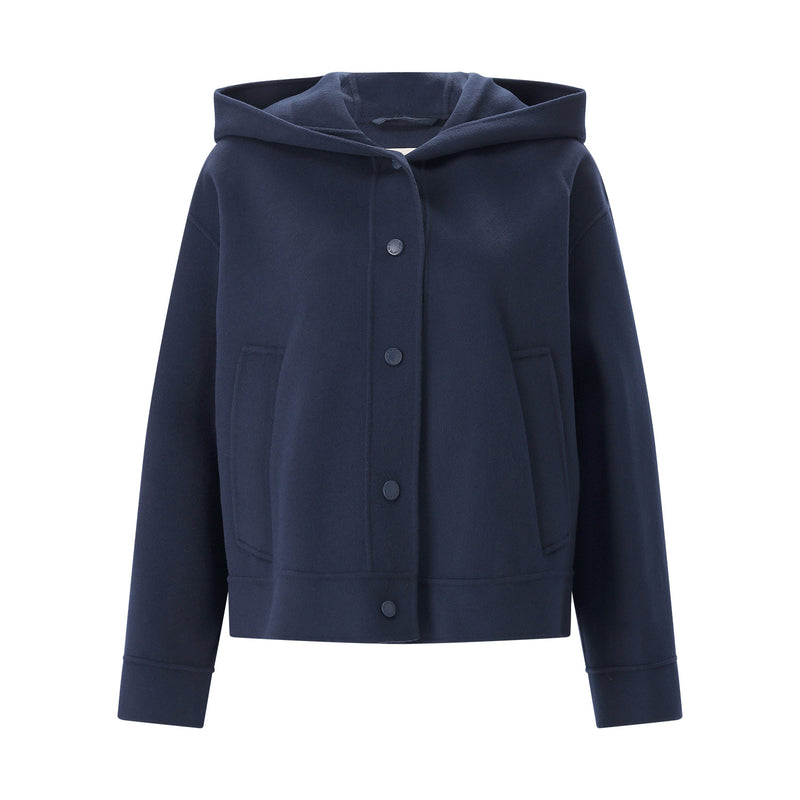 Kapuzenjacke Dridente aus Wolle 44 / Dunkelblau