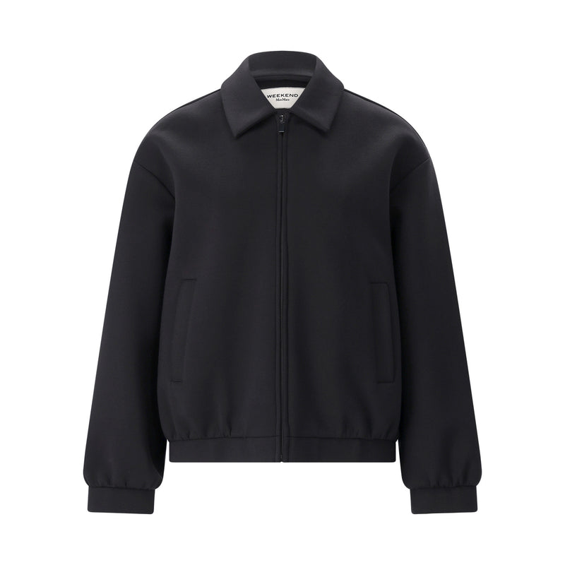 Bomberjacke aus Jersey L / Schwarz