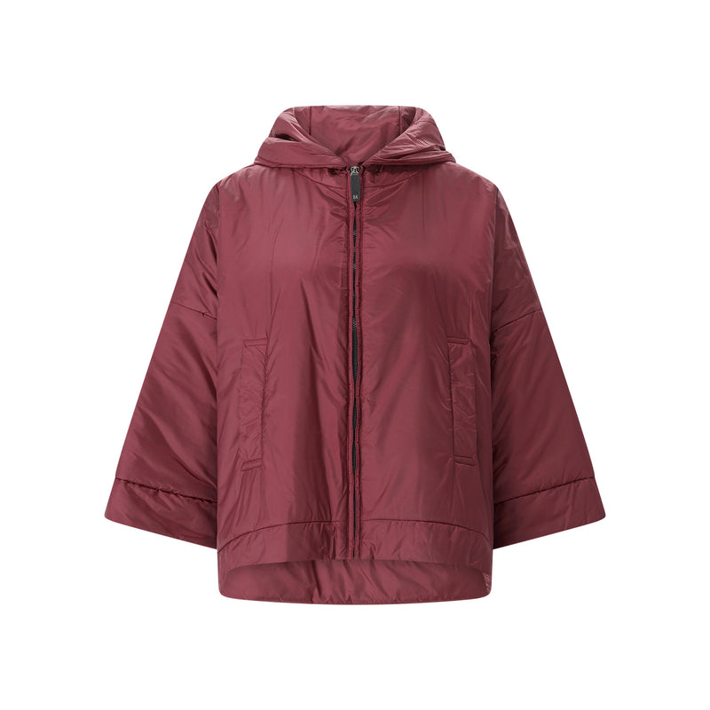 Jacke mit Kamelwolle 44 / Dunkelrot