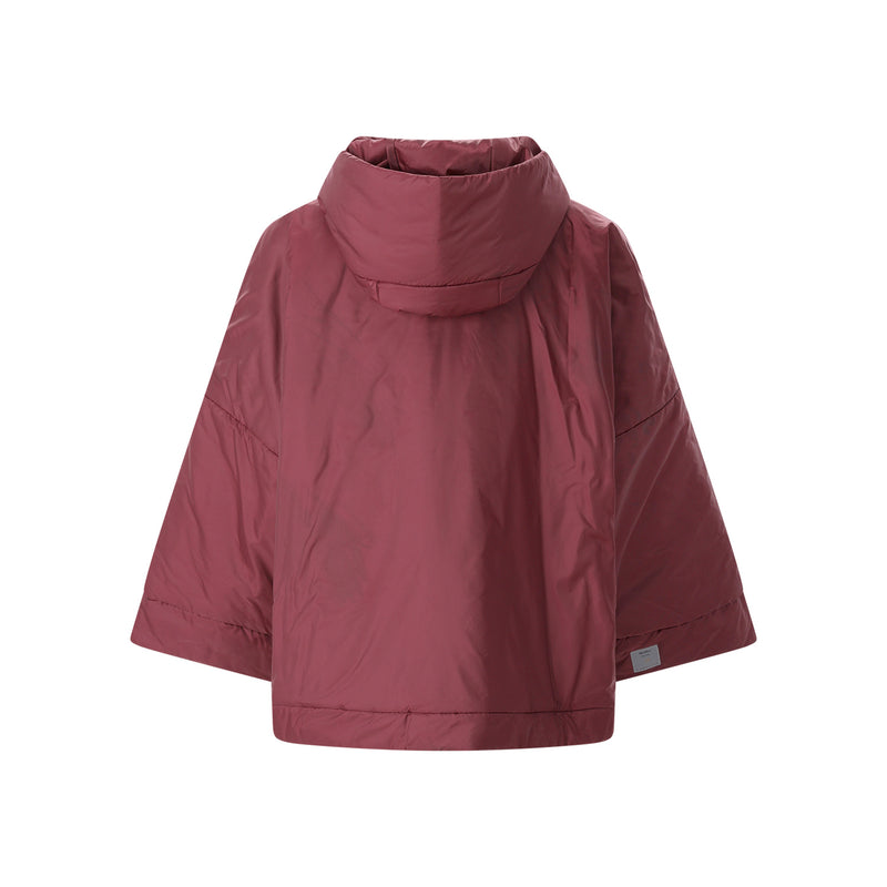 Jacke mit Kamelwolle 44 / Dunkelrot