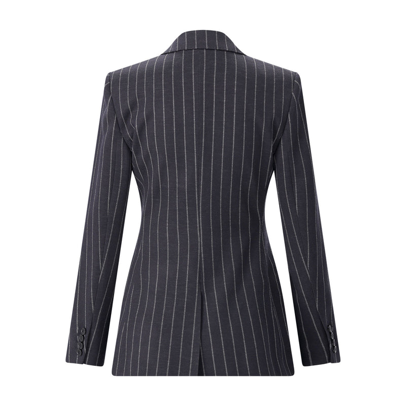 Gestreifter Blazer Balta 44 / Dunkelblau