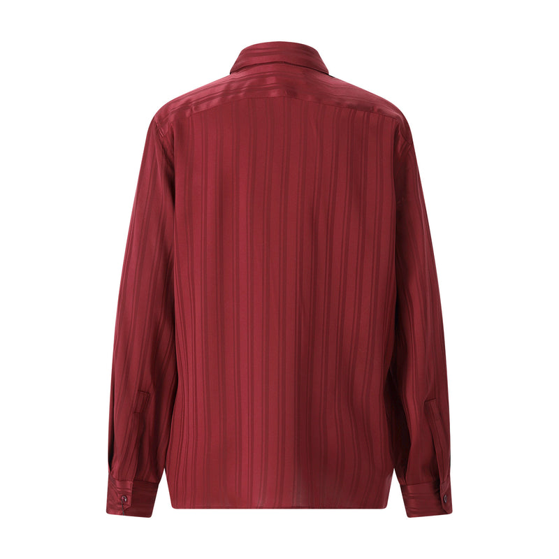 Saint Laurent Oversize-Bluse aus Seide Damen